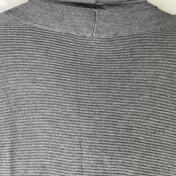 Adrienne Vittadini Steel Heather Gray Cowl Neck Tunic LS Sweater Oversized XXL - Picture 8 of 16